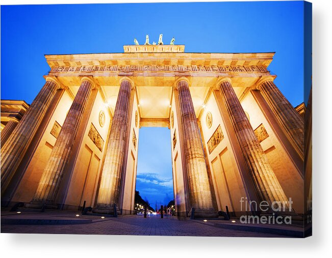 Brandenburg Acrylic Print featuring the photograph Brandenburg Gate Berlin Germany #2 by Michal Bednarek