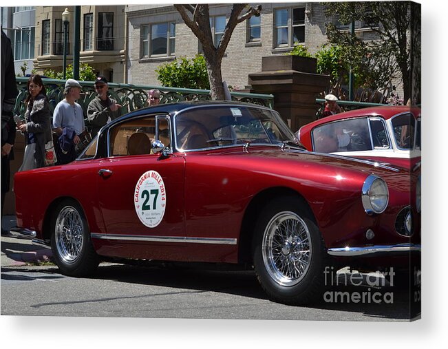Red Acrylic Print featuring the photograph California Mille #1 by Dean Ferreira