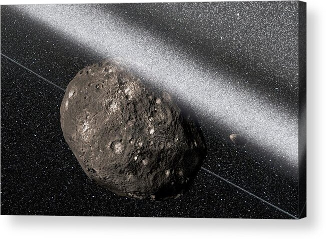 Chariklo Acrylic Print featuring the photograph Chariklo Minor Planet And Rings #2 by European Southern Observatory