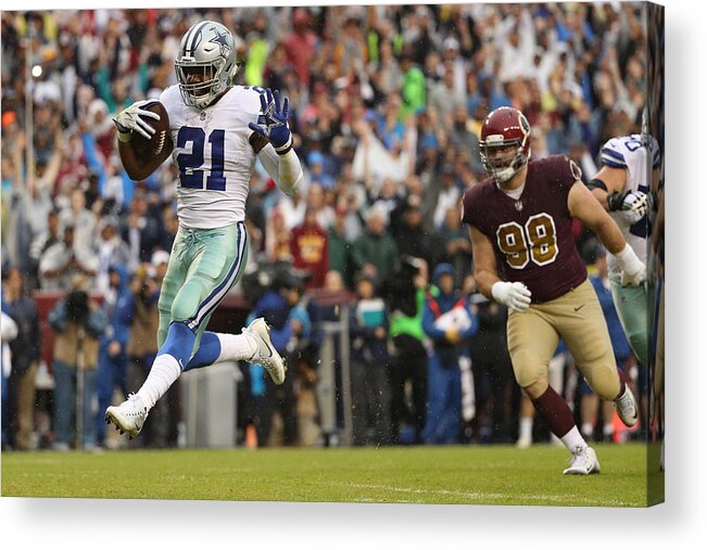 People Acrylic Print featuring the photograph Dallas Cowboys v Washington Redskins #2 by Patrick Smith