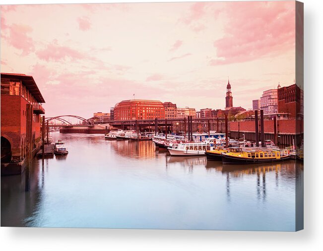 Tourboat Acrylic Print featuring the photograph Germany, Hamburg, View Of Saint #2 by Westend61