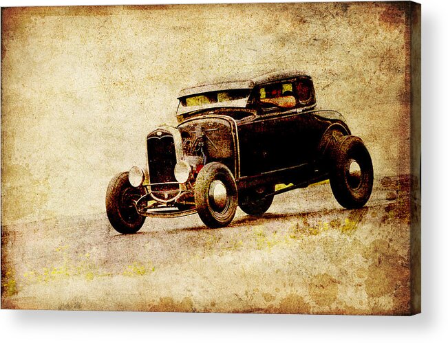  Kustom Kulture Acrylic Print featuring the photograph Hot Rod Ford #3 by Steve McKinzie