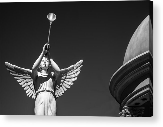 Angel Acrylic Print featuring the photograph Lone Angel #2 by Glenn DiPaola