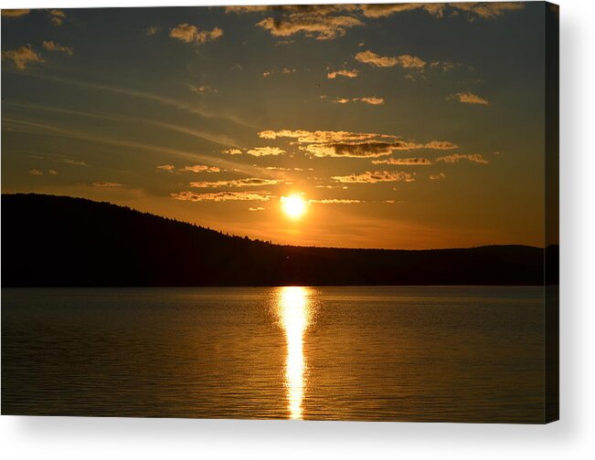 Landscape Acrylic Print featuring the photograph Maine sunset #2 by James Petersen