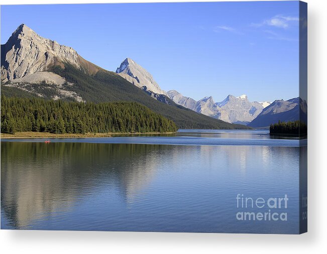 Maligne Lake Acrylic Print featuring the photograph Maligne Lake #2 by Teresa Zieba