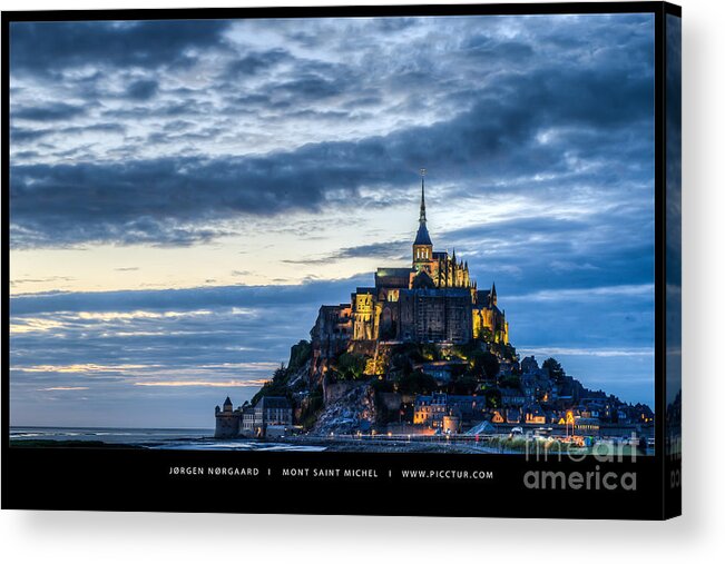 Island Acrylic Print featuring the photograph Mont Saint Michel #2 by Jorgen Norgaard