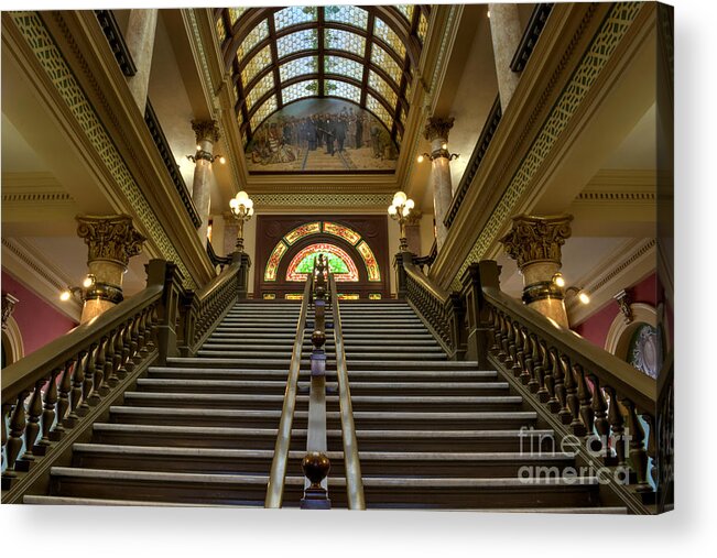 America Acrylic Print featuring the photograph Montana State Capitol #2 by Juli Scalzi