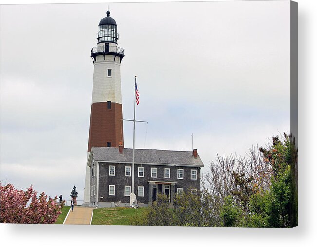 Montauk Lighthouse Acrylic Print featuring the photograph Montauk Lighthouse Long Island New York #2 by Susan Jensen