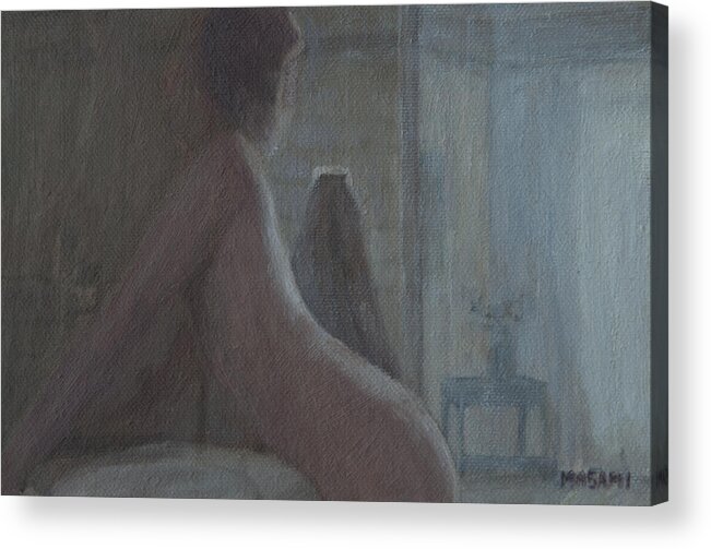 Nude Acrylic Print featuring the painting Morning Light by Masami Iida