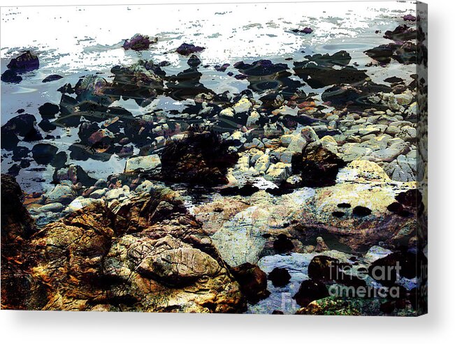 Ocean View Digital Image Acrylic Print featuring the digital art Ocean View #2 by Yael VanGruber