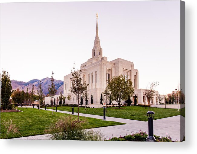 Temple Acrylic Print featuring the photograph Ogden Utah LDS Temple #2 by Scott Law