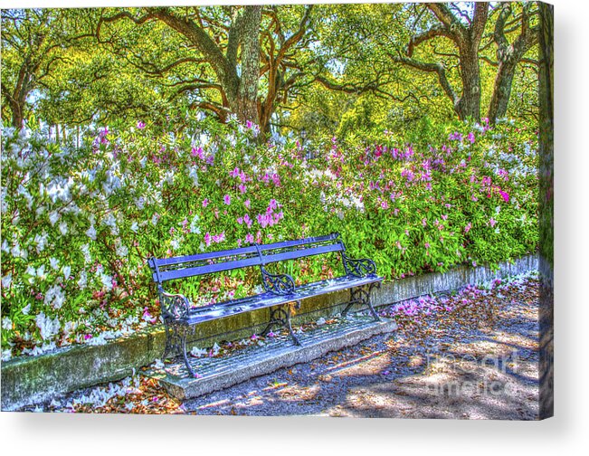 Park Bench Acrylic Print featuring the photograph Park Bench by Dale Powell