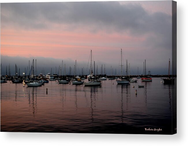 Barbara Snyder Acrylic Print featuring the photograph Pink Reflections #1 by Barbara Snyder