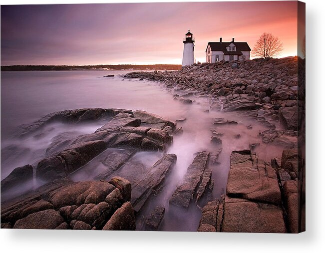 Maine Acrylic Print featuring the photograph Prospect Harbor Light #2 by Patrick Downey