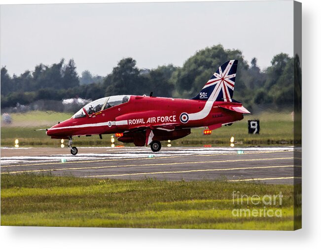 Red Arrows Acrylic Print featuring the photograph Red Arrow #2 by Airpower Art