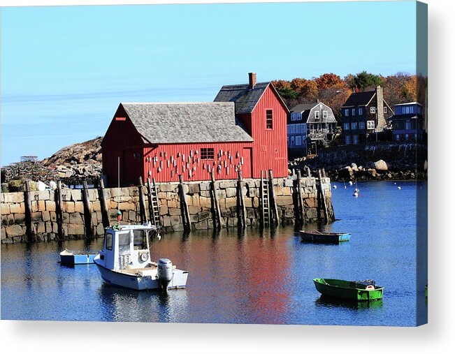 Motif Number 1 Acrylic Print featuring the photograph Rockport Motif Number 1 #2 by Lou Ford