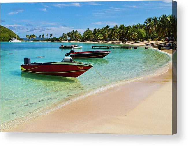 Water's Edge Acrylic Print featuring the photograph Salt Whistle Bay, Mayreau #2 by Oriredmouse