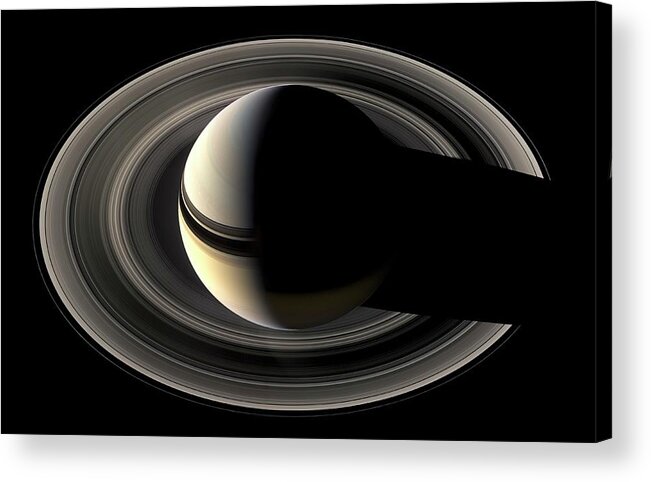 Saturn Acrylic Print featuring the photograph Saturn by Nasa/jpl/ssi/science Photo Library