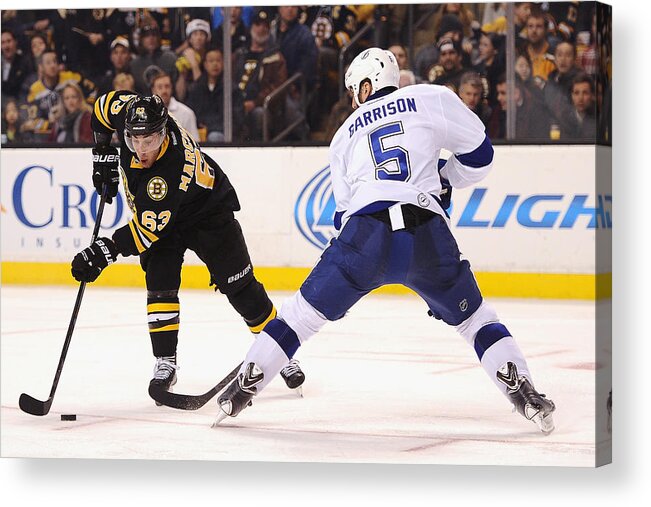 National Hockey League Acrylic Print featuring the photograph Tampa Bay Lightning v Boston Bruins #2 by Maddie Meyer