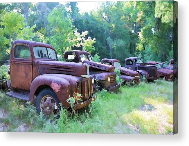 Still Life Acrylic Print featuring the photograph The Graveyard #1 by Jan Amiss Photography