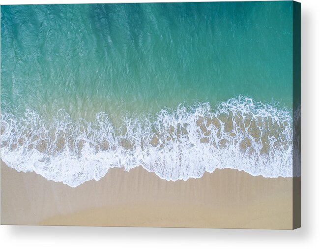 Unmanned Aerial Vehicle Acrylic Print featuring the photograph The sea and the island. #2 by Kokouu