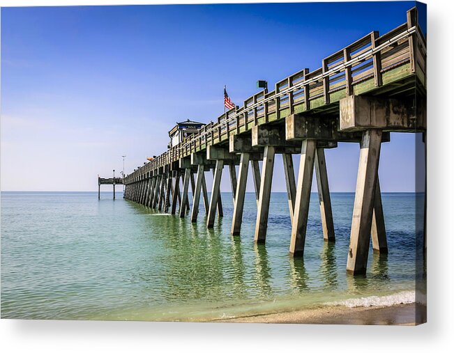 Underneath Acrylic Print featuring the photograph Venice Pier #2 by Chris Smith