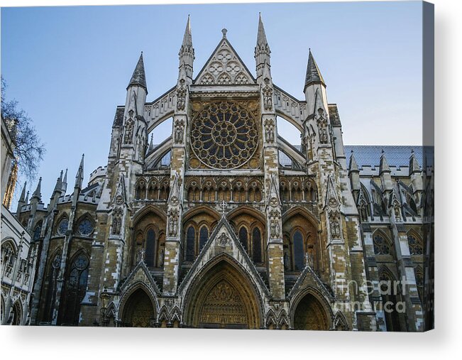 Abbey Acrylic Print featuring the photograph Westminster Abbey by Patricia Hofmeester