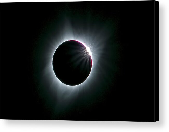 Total Solar Eclipse Acrylic Print featuring the photograph 2017 Total Solar Eclipse by Hua Zhu