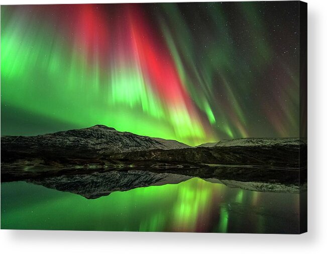 Nobody Acrylic Print featuring the photograph Aurora Borealis by Tommy Eliassen