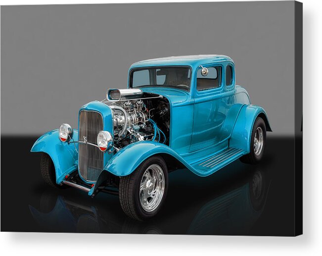 Frank J Benz Acrylic Print featuring the photograph 1932 Ford 5 Window by Frank J Benz