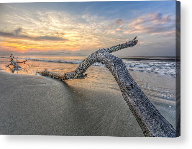 Abstract Acrylic Print featuring the photograph Bough in Ocean by Peter Lakomy