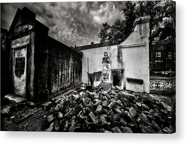 Architectural Art Acrylic Print featuring the photograph 3 Bricks Shy of A Load by Robert McCubbin