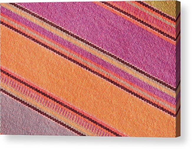 Abstract Acrylic Print featuring the photograph Colorful cloth #3 by Tom Gowanlock