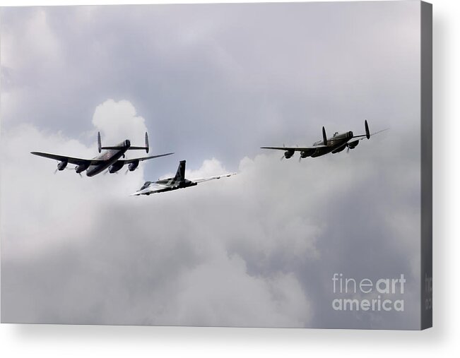 Avro Acrylic Print featuring the digital art 3 Sisters by Airpower Art