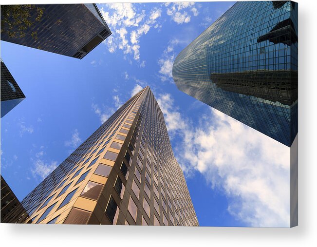 Architecture Acrylic Print featuring the photograph Skyscrapers by Raul Rodriguez