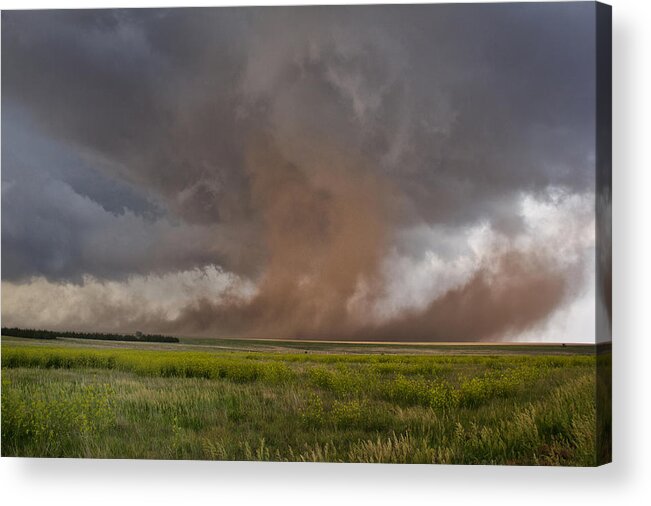 Wind Acrylic Print featuring the photograph Storm clouds over rural landscape #3 by Cultura RM Exclusive/Jason Persoff Stormdoctor
