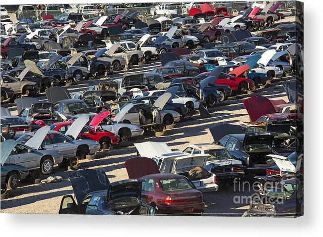 Auto Acrylic Print featuring the photograph The End of the Line #3 by Jim West