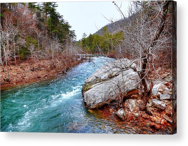 Whitewater Acrylic Print featuring the photograph White's Creek #1 by Paul Mashburn