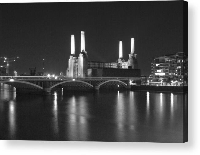 Battersea Power Station Acrylic Print featuring the photograph Battersea Power Station London #4 by David French