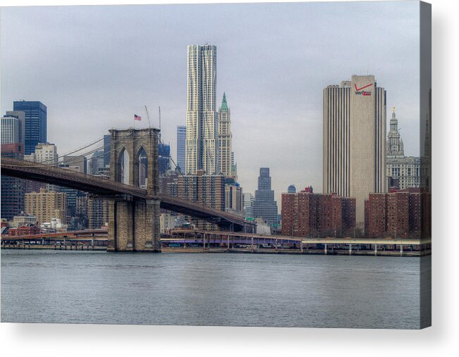Brooklyn Bridge Acrylic Print featuring the photograph Brooklyn Bridge #4 by Jerry Gammon