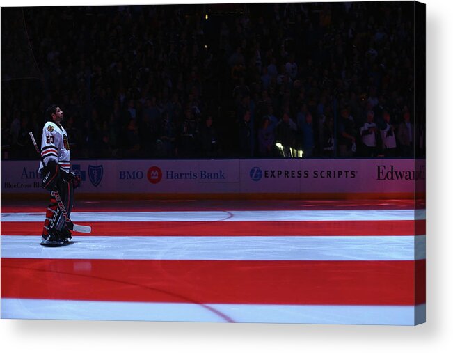 Playoffs Acrylic Print featuring the photograph Chicago Blackhawks V St. Louis Blues - #4 by Dilip Vishwanat