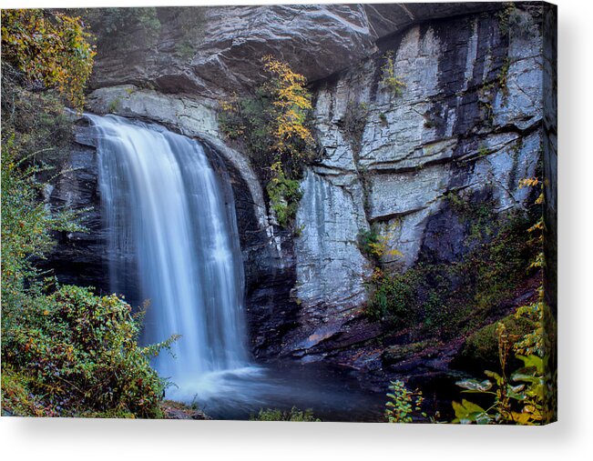 Looking Glass Falls Acrylic Print featuring the photograph Looking Glass Falls #4 by Lynne Jenkins