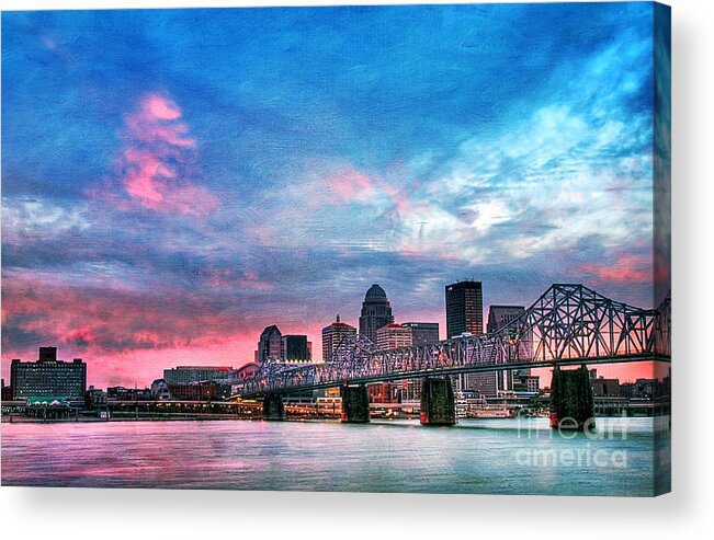 Architecture Acrylic Print featuring the photograph Louisville Kentucky #4 by Darren Fisher