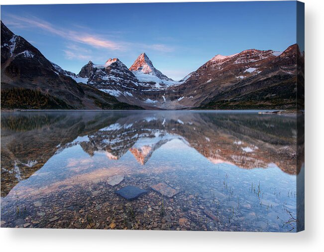 Tranquility Acrylic Print featuring the photograph Mount Assiniboine #4 by Piriya Photography