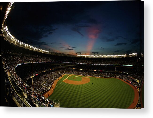 American League Baseball Acrylic Print featuring the photograph New York Mets V New York Yankees by Al Bello