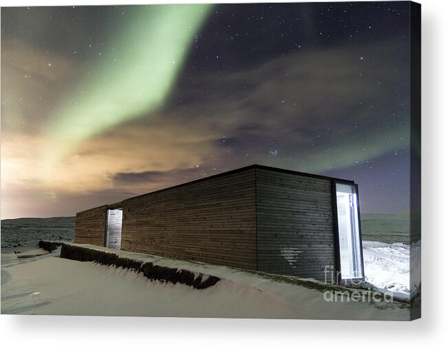 Northern Acrylic Print featuring the photograph Northern Lights Iceland #4 by Gunnar Orn Arnason