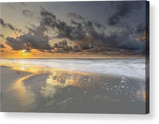 Atlantic Ocean Acrylic Print featuring the photograph Sunrise on Hilton Head Island #4 by Peter Lakomy
