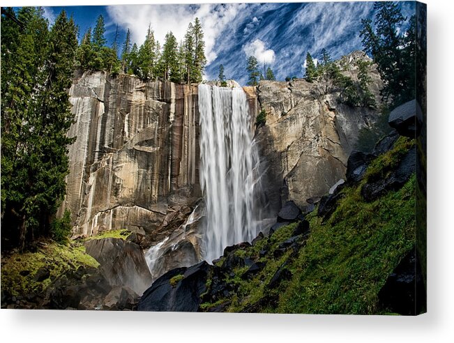 River Acrylic Print featuring the photograph Vernal Falls #3 by Cat Connor