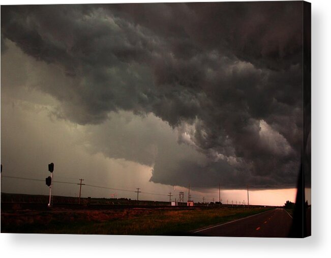 Stormscape Acrylic Print featuring the photograph Nebraska Panhandle Supercells #46 by NebraskaSC