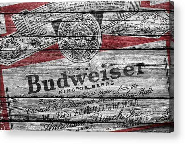 Budweiser Acrylic Print featuring the photograph Budweiser by Joe Hamilton